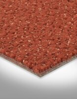 Vorwerk Del-Premium gemusterter Velours textiler Teppichbodenbelag Struktur Auslegeware 7252640019 Rot