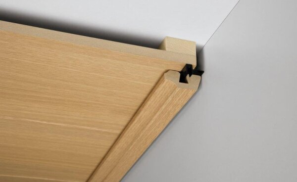 Meister Deckenabschlussleiste für Wand- und Decken-Paneele SP + EP - Holznachbildung passend zum Paneelededekor - Leiste a 2,38m