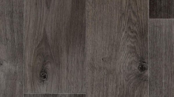 Gerflor Texline HQR - Timber Dark Grey 1818 Holzdekor PVC Linoleum Rolle Fußbodenbelag mit hoher Belastbarkeit auch im gewerblichem Bereich