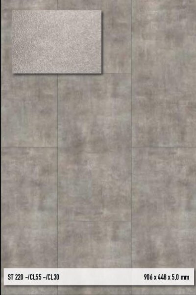 Project Floors Click Collection 30 - ST 220 Steindekor-Designboden zum Zusammenklicken, Vinylboden für den Wohnbereich - Paket a 2,03 m²