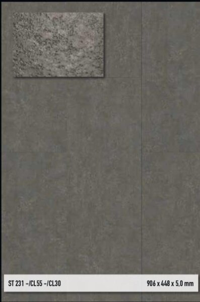 Project Floors Click Collection 30 - ST 231 Steindekor-Designboden zum Zusammenklicken, Vinylboden für den Wohnbereich - Paket a 2,03 m²