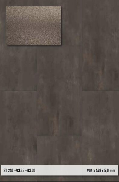 Project Floors Click Collection 30 - ST 240 Steindekor-Designboden zum Zusammenklicken, Vinylboden für den Wohnbereich - Paket a 2,03 m²