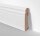 MDF Holz-Sockelleiste folieummantelt weiß HH-Profil 18x90mm Fußbodenleiste, Laminatleisten - Stück a 2400mm lang
