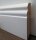 MDF Holz-Sockelleiste folieummantelt weiß HH-Profil 18x90mm Fußbodenleiste, Laminatleisten - Stück a 2400mm lang