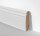 MDF Holz-Sockelleiste folieummantelt weiß HH-Profil 19x80mm Fußbodenleiste, Laminatleisten - Stück a 2400mm lang