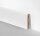 MDF Holz-Sockelleiste folieummantelt weiß gerundet 10x58mm Fußbodenleiste, Laminatleisten - Stück a 2400mm lang