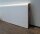 MDF Holz-Sockelleiste folieummantelt weiß gerundet 10x58mm Fußbodenleiste, Laminatleisten - Stück a 2400mm lang