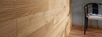 HARO Interior Wall Designholz Wandverkleidung - Patagonia Eiche River retro strukturiert - Das einfachste und schnellste System für die Wandverkleidung ohne Bohren, Nageln, Schrauben - Paket a 2,88m²