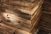 Waldkante Erle Naturholz Eckelement für Wandverkleidung - Echtholzwandelement Eckverkleidung