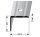 Küberit Alu Winkelprofil Typ 235 270cm, F4 silber gebohrt - Aluminium - Kantenschutz Winkel Treppenprofil mit Zierrillen