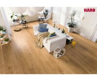 HARO PARKETT 4000 Landhausdiele Plaza 4V Eiche Markant strukturiert - naturaLin plus Naturöl-Oberfläche - Paket a 3,17 m²