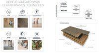 Gerflor Top Silence Design 0012 Tavira White - Laminat-Fußbodenbelag zum klicken Vinylboden-Fertigparkett - Paket a 1,70m² - Kopie