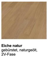 KF 3-Schicht-Fertigparkett LHD Eiche natur, gebürstet, naturgeölt - Pack a 2,87 m2