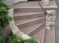 Natursteinteppich-Fliese Classic Line Herbstrot - flexible Bodenfliese für Innen und Außen Marmorteppich - 1 Stück a 0,25m²