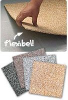 Natursteinteppich-Fliese Classic Line Melange - flexible Bodenfliese für Innen und Außen Marmorteppich - 1 Stück a 0,25m²