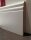 MDF Holz-Sockelleiste folieummantelt weiß HH-Profil 18x115mm Fußbodenleiste, Laminatleisten - Stück a 2400mm lang