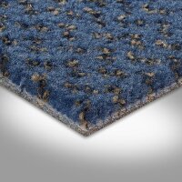 Vorwerk Del-Premium gemusterter Velours textiler Teppichbodenbelag Struktur Auslegeware 7252640007blau