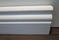 MDF Holz-Sockelleiste folieummantelt weiß HH-Profil 18,5x60mm Fußbodenleiste, Laminatleisten - Stück a 2400mm lang
