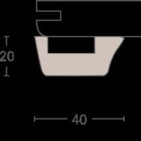 PARADOR Dekor-Paneele Deckenleisten DAL 1 - Abschlussleiste für Wand- und Deckenpaneele von Parador - HDF-Leisten im Paneelededekor - Leiste a 2,57m